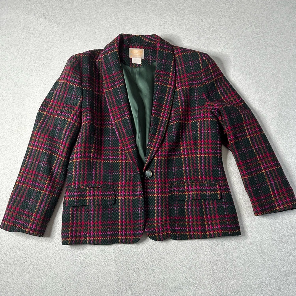 Pendleton Colorful Tweed Blazer - 12